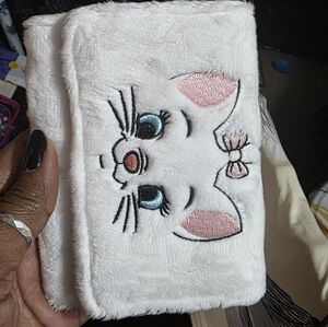 Loungefly White and Pink Cat Plush Wallet